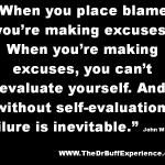 John Wooden - When you place blame