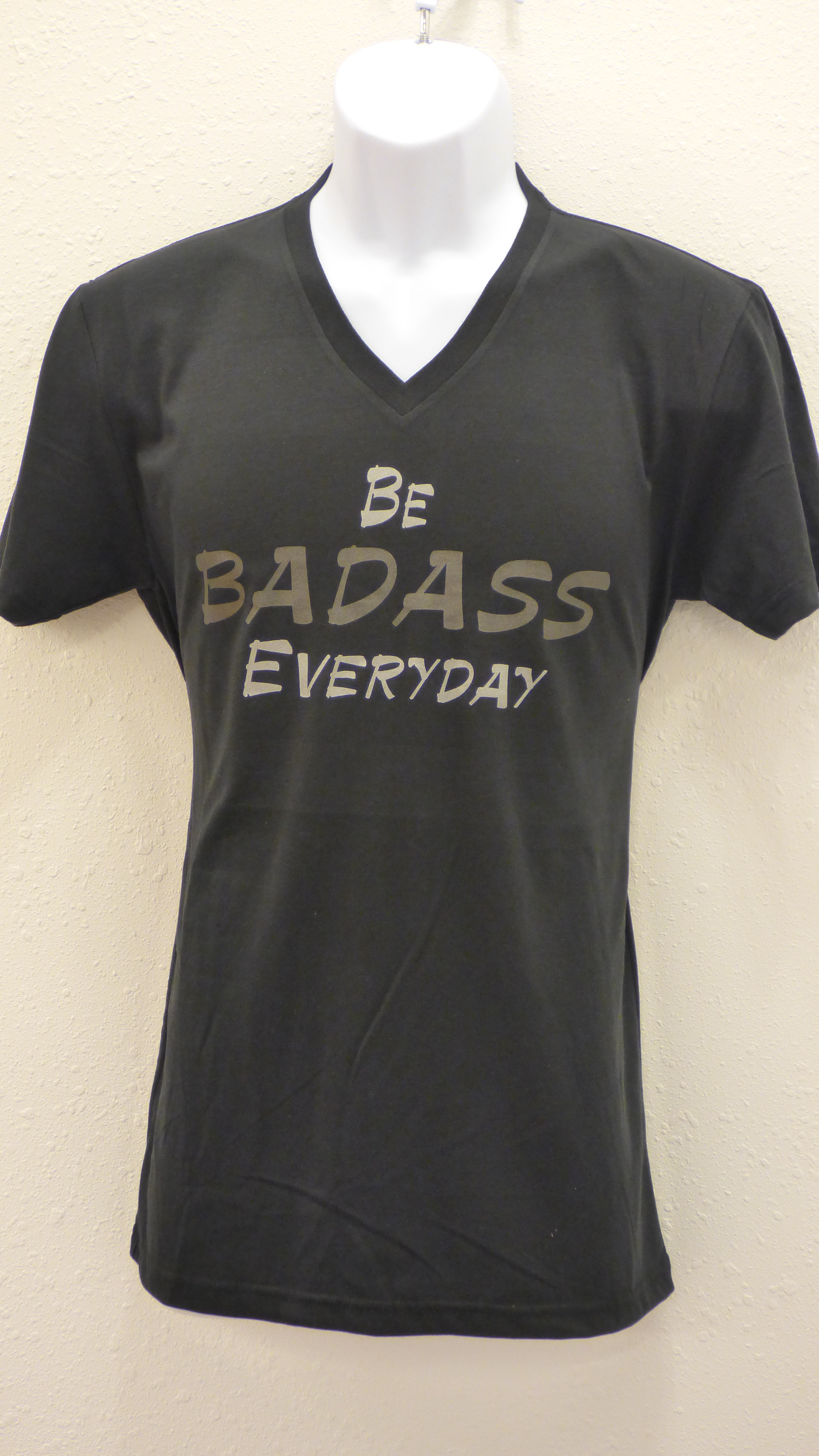Unisex V-neck 'Be Badass Everyday shirt