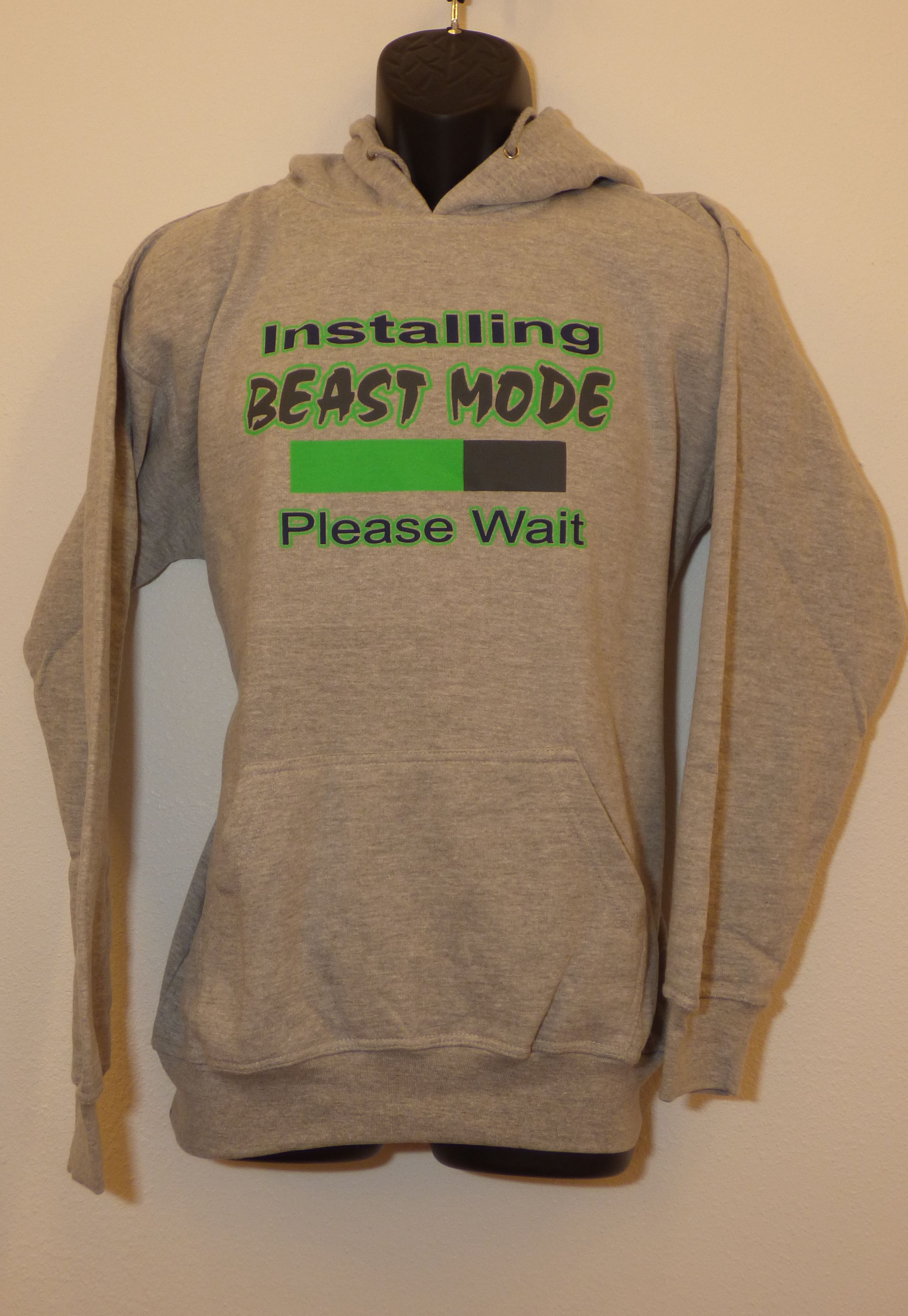 'Installing Beast Mode Please Wait' hoodie