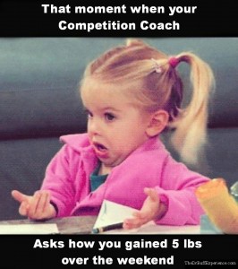 Little girl shrugging - That moment when your Competition Coach